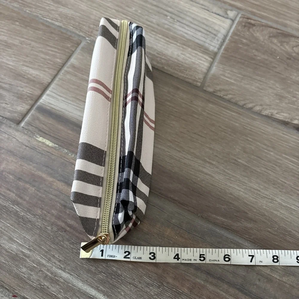 Designer‎ Plaid Cosmetic Bag Pouch Clutch Organizer